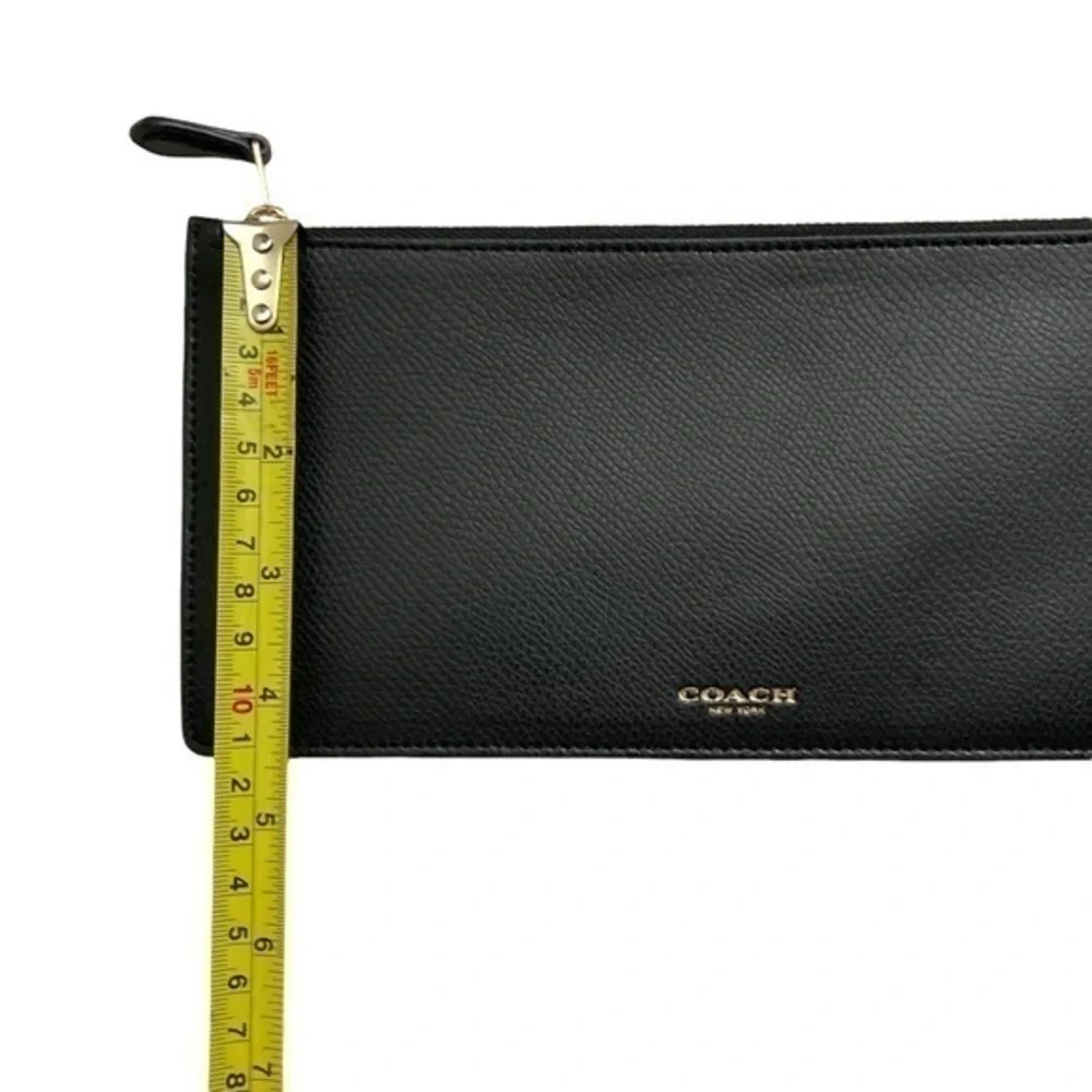 Coach black multifunctional zipper case